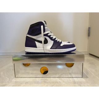 ナイキ(NIKE)のnike air jordan1 court purple(スニーカー)