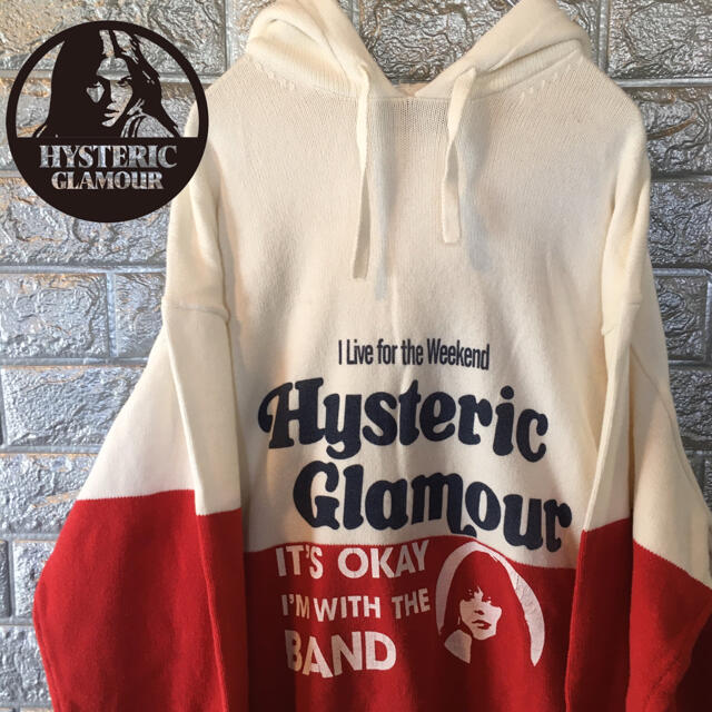 HYSTERIC GLAMOUR ヒステリックグラマー ニット パーカー L - パーカー