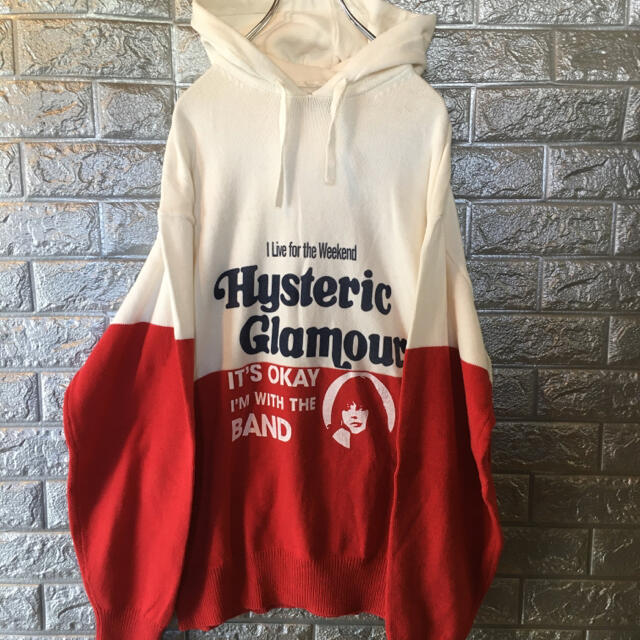 HYSTERIC GLAMOUR(ヒステリックグラマー)のHYSTERIC GLAMOUR ヒステリックグラマー ニット パーカー L メンズのトップス(パーカー)の商品写真