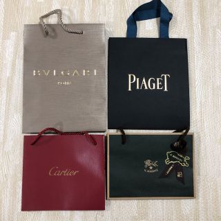 カルティエ(Cartier)のハイブランドショップ袋　紙袋セット　カルティエ・ブルガリ・ピアジェ・イルビゾンテ(ショップ袋)