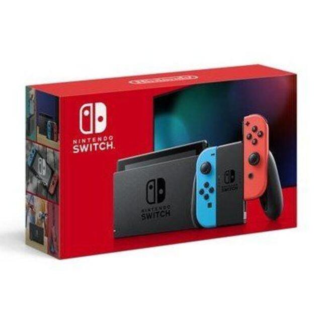 Nintendo Switch(ニンテンドースイッチ)の新品未開封 Nintendo Switch ネオンブルー/ネオンレッド 2台 エンタメ/ホビーのゲームソフト/ゲーム機本体(家庭用ゲーム機本体)の商品写真