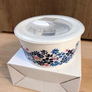 レンジパック　 保存容器 タッパーウェア Tupperware 陶器　花柄(容器)