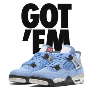 ナイキ(NIKE)のNIKE AIR JORDAN 4 "UNIVERSITY BLUE"(スニーカー)