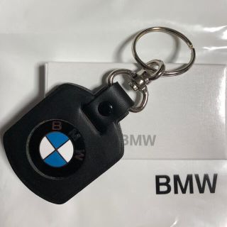 ビーエムダブリュー(BMW)のBMWブラックレザーキーホルダー（箱無し）(車内アクセサリ)