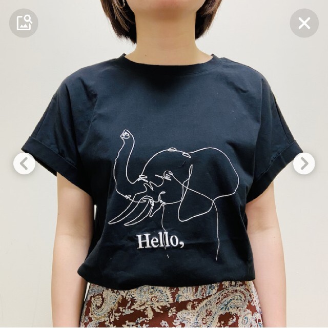 LIPSTAR(リップスター)の美品✨LIPSTAR  HELLOゆるTシャツゾウ レディースのトップス(Tシャツ(半袖/袖なし))の商品写真