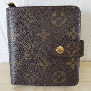 ルイヴィトン(LOUIS VUITTON)の【K2074】LOUIS VUITTON コンパクトジップ モノグラム 中古(財布)