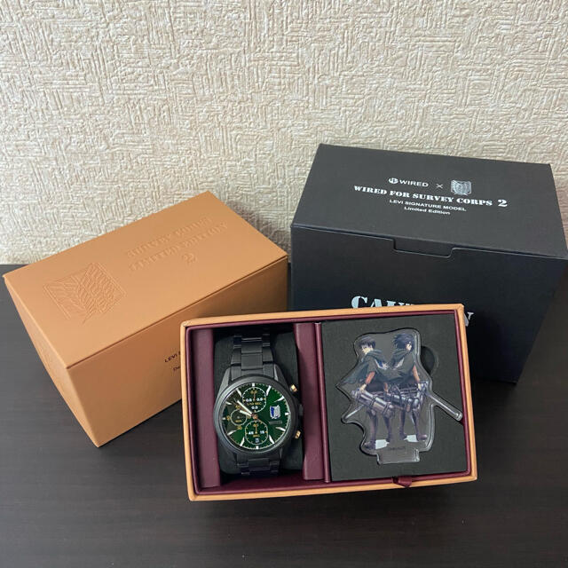 SEIKO(セイコー)のSEIKO セイコー リヴァイ兵長 腕時計 エンタメ/ホビーのアニメグッズ(その他)の商品写真