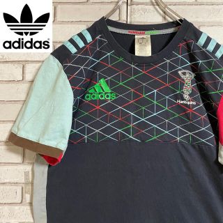 アディダス(adidas)の90s 古着 アディダス Tシャツ プリント マルチカラー ゆるだぼ(Tシャツ/カットソー(半袖/袖なし))