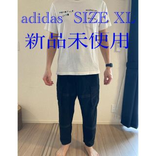 アディダス(adidas)の【adidas】カーゴパンツ￣ブラック_SIZE  XL(ワークパンツ/カーゴパンツ)