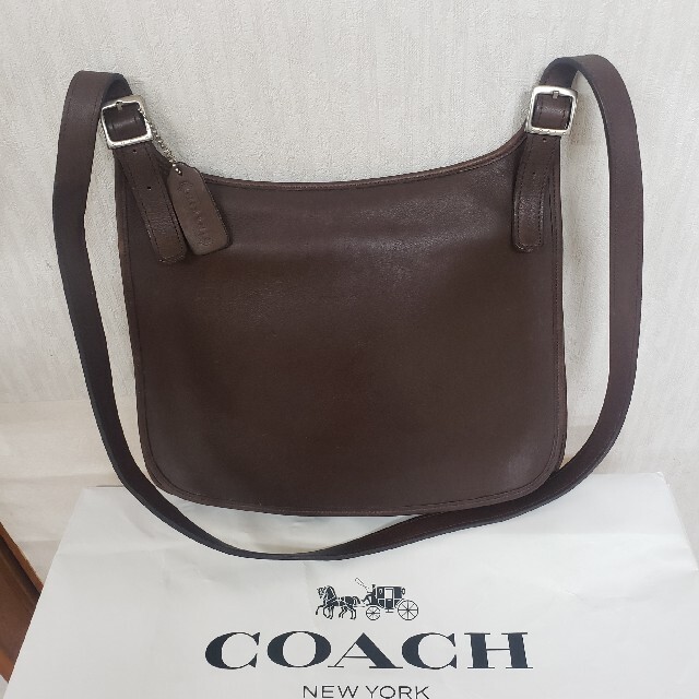 オールドCOACH　ショルダーバック　チョコブラウン