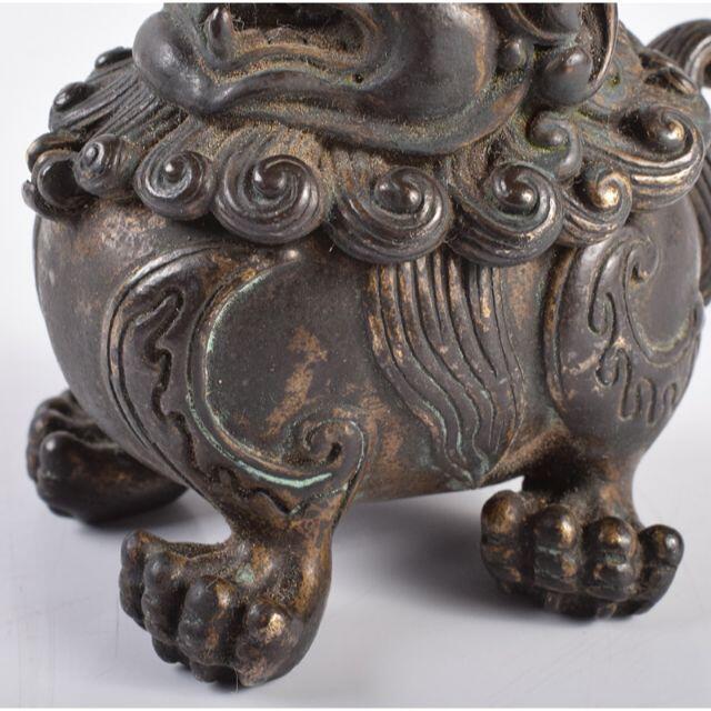 激安】 中国 古銅鍍金 獅子香炉 D R3531 - 美術品/アンティーク - www 