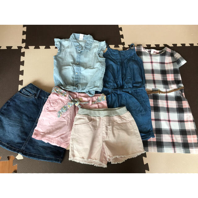 H&M(エイチアンドエム)の120 130 サイズ　6点まとめ売り　H&M GAP ユニクロ　女の子 キッズ/ベビー/マタニティのキッズ服女の子用(90cm~)(パンツ/スパッツ)の商品写真