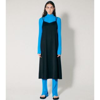 ルシェルブルー(LE CIEL BLEU)のSS21 LECIELBLEU  VisWool SatinSlipDress(ロングワンピース/マキシワンピース)