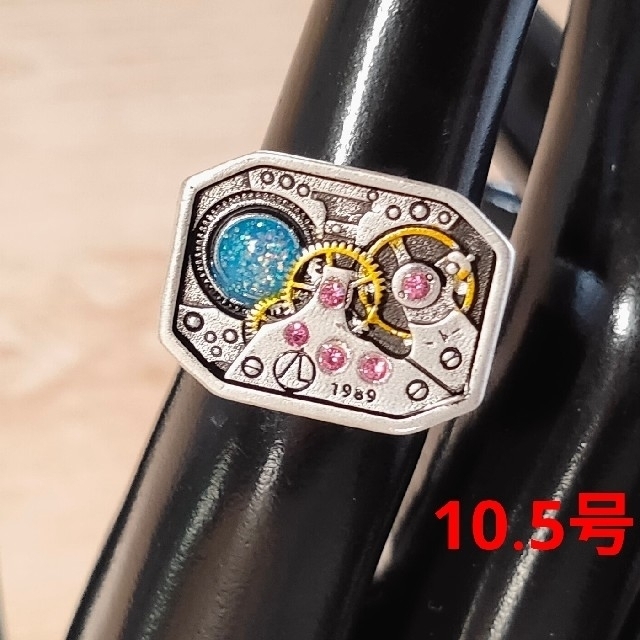 シルバーリング 指輪 10.5号 精密機械 ギア レディースのアクセサリー(リング(指輪))の商品写真