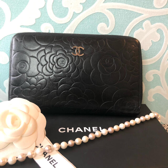 美品【正規品】シャネル CHANEL 長財布 オーガナイザー カメリア | www