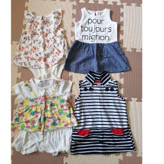 ベビーギャップ(babyGAP)のベビー　ロンパース　ワンピース　半袖　夏　女の子　80　まとめ(ロンパース)