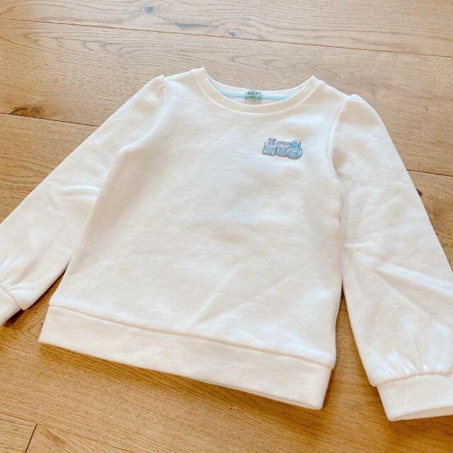 TOCCA(トッカ)の新品　トッカバンビーニ　トレーナー　トップス　白　ムカラ刺繍　110 キッズ/ベビー/マタニティのキッズ服女の子用(90cm~)(Tシャツ/カットソー)の商品写真