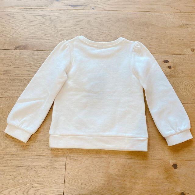 TOCCA(トッカ)の新品　トッカバンビーニ　トレーナー　トップス　白　ムカラ刺繍　110 キッズ/ベビー/マタニティのキッズ服女の子用(90cm~)(Tシャツ/カットソー)の商品写真