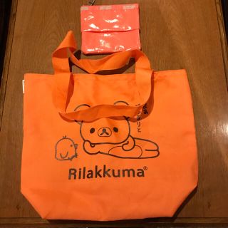 レスポートサック(LeSportsac)のリラックマのエコバッグとレスポのティッシュ入れ(キャラクターグッズ)