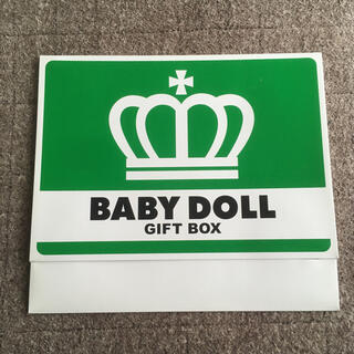 ベビードール(BABYDOLL)の新品 BABYDOOL ベビードール ギフトボックス 緑 王冠ロゴ BOX(ラッピング/包装)