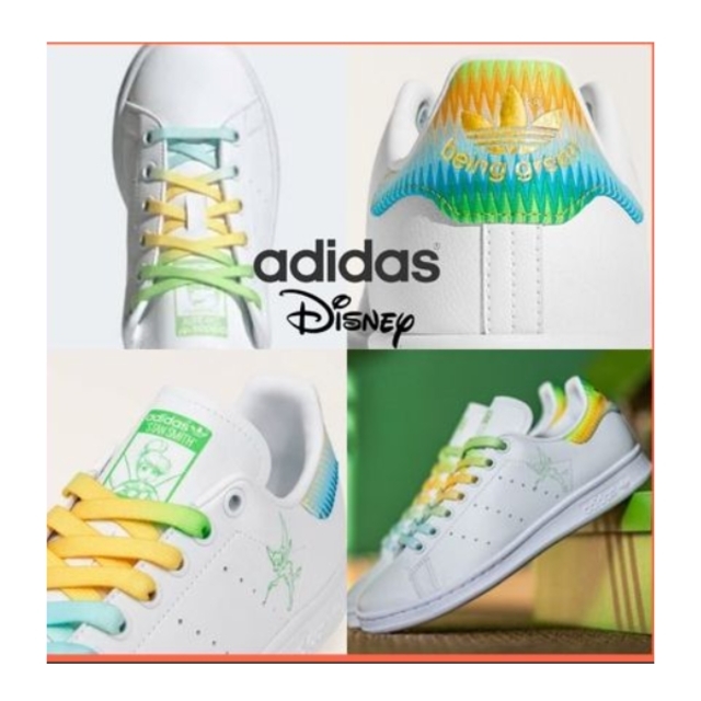 スニーカー【Adidas】Disneyコラボ Stan Smith ティンカーベル
