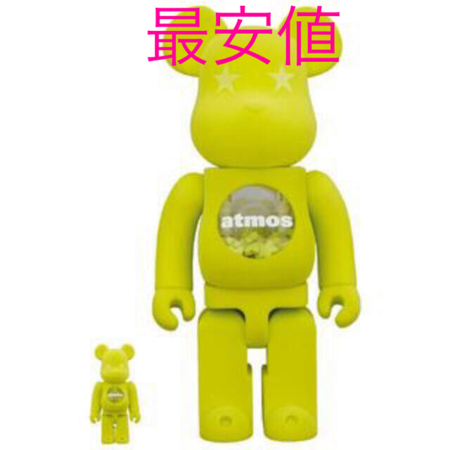 MEDICOM TOY(メディコムトイ)のBE@RBRICK atmos x LACOSTE 100% & 400% エンタメ/ホビーのフィギュア(その他)の商品写真