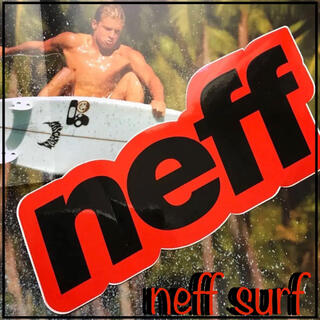 ネフ(Neff)のNEFFネフ ヘッドウエアＵＳ限定 型抜きBIGnewロゴ ステッカー１点物(サーフィン)