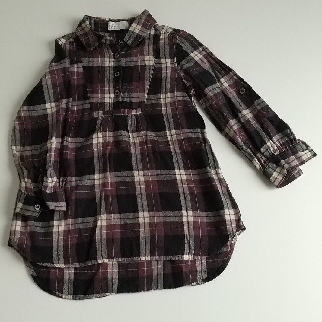 GLOBAL WORK(グローバルワーク)のナチュラル シャツ キッズ/ベビー/マタニティのキッズ服女の子用(90cm~)(ブラウス)の商品写真