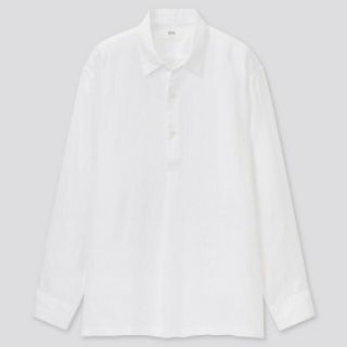 ユニクロ(UNIQLO)のユニクロ　プレミアムリネンプルオーバーシャツ(シャツ)