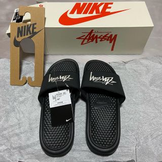 ステューシー(STUSSY)のナイキ×ストゥーシー　NIKE×STUSSYベナッシサンダル黒　新品未使用品！　(サンダル)