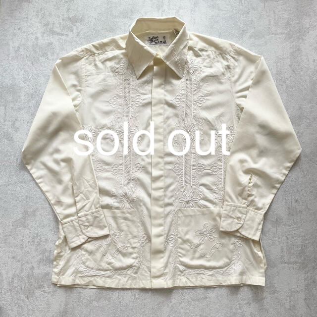 UNUSED(アンユーズド)のembroidery shirt vintage 70s 古着　刺繍シャツ メンズのトップス(シャツ)の商品写真