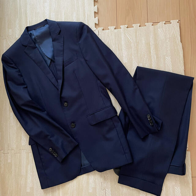 THE SUIT COMPANY(スーツカンパニー)のスーツカンパニー　メンズスーツ　ネイビー　スーパー150's メンズのスーツ(セットアップ)の商品写真