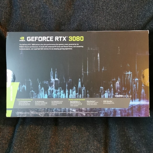 PCパーツ 日本国産 玄人志向 NVIDIA GeForce RTX3080 グラフィック