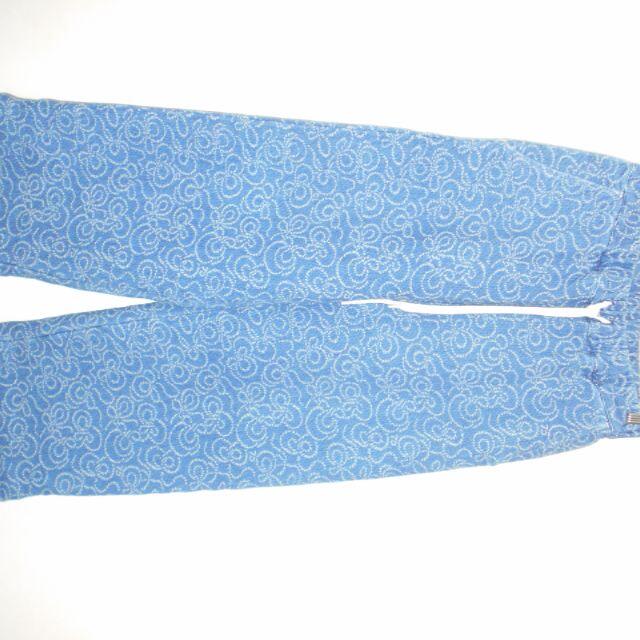 04051● CALEE Double jacquard denim pants