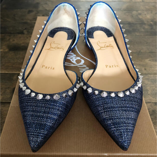 クリスチャンルブタン スパイクフラットシューズ size35-eastgate.mk