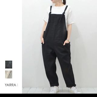 ヤラ　YARRA  リネン切替サロペット　サロペット　オーバーオール