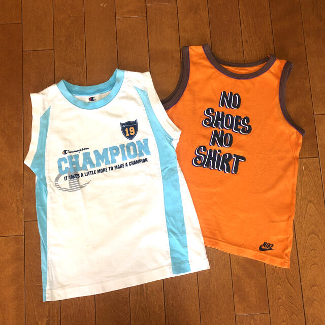 NIKE(ナイキ)のボーイズ　タンクトップ　Tシャツ　130 NIKE champion キッズ/ベビー/マタニティのキッズ服男の子用(90cm~)(Tシャツ/カットソー)の商品写真