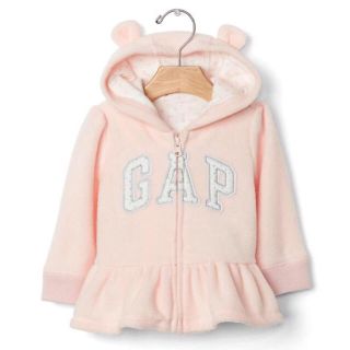 ベビーギャップ(babyGAP)の【maimi♡様専用】新品 babygapフリースペプラムパーカー 12-18M(トレーナー)