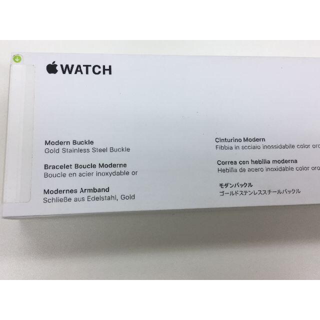 Apple Watch(アップルウォッチ)の新品未開封品 apple watch純正品バンド モダンバックル　正規品 スマホ/家電/カメラのスマートフォン/携帯電話(その他)の商品写真