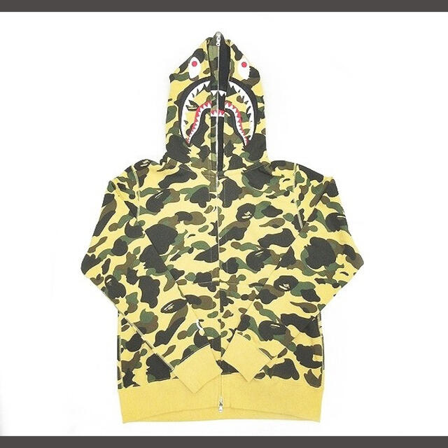 A BATHING APE - アベイシングエイプ ダブルフード シャーク パーカー ...