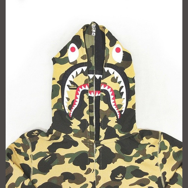 A BATHING APE - アベイシングエイプ ダブルフード シャーク パーカー ...