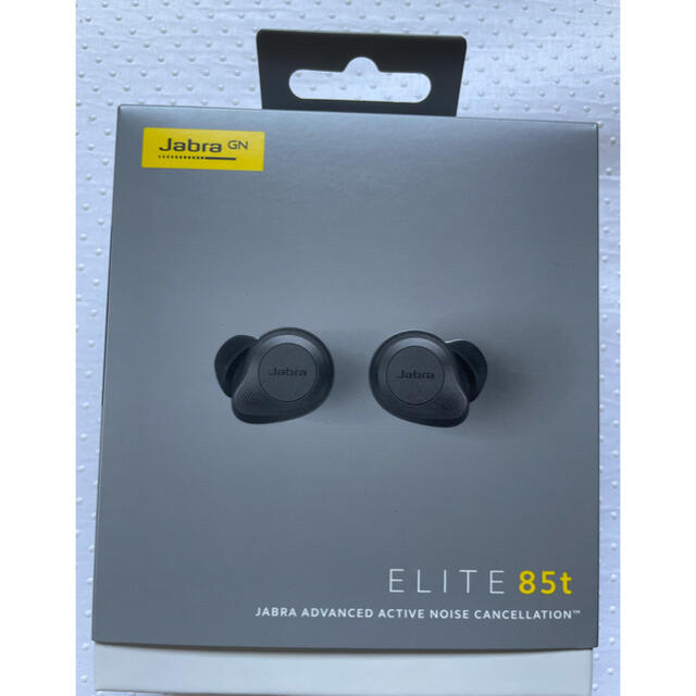 最終値下げ　Jabra Elite 85t Titanium Black スマホ/家電/カメラのオーディオ機器(ヘッドフォン/イヤフォン)の商品写真