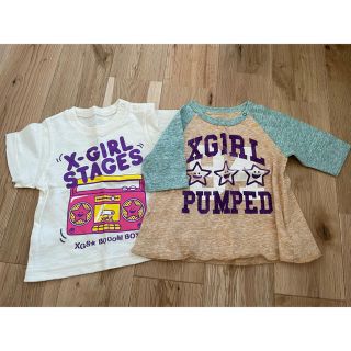 エックスガールステージス(X-girl Stages)のエックスガール　x-girl Tシャツ　2枚セット(Ｔシャツ)