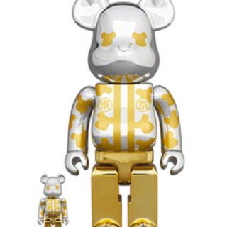 メディコムトイ(MEDICOM TOY)のBE@RBRICK はっぴ東京 銀メッキ 100％ & 400％ × 1(その他)