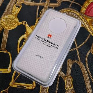 ファーウェイ(HUAWEI)のHUAWEI Mate40 Pro 純正 高品質ケース サークルパターン 白(スマートフォン本体)