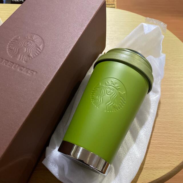 Starbucks Coffee(スターバックスコーヒー)のスターバックス ステンレスToGoロゴタンブラー マットカーキ 355ml インテリア/住まい/日用品のキッチン/食器(タンブラー)の商品写真