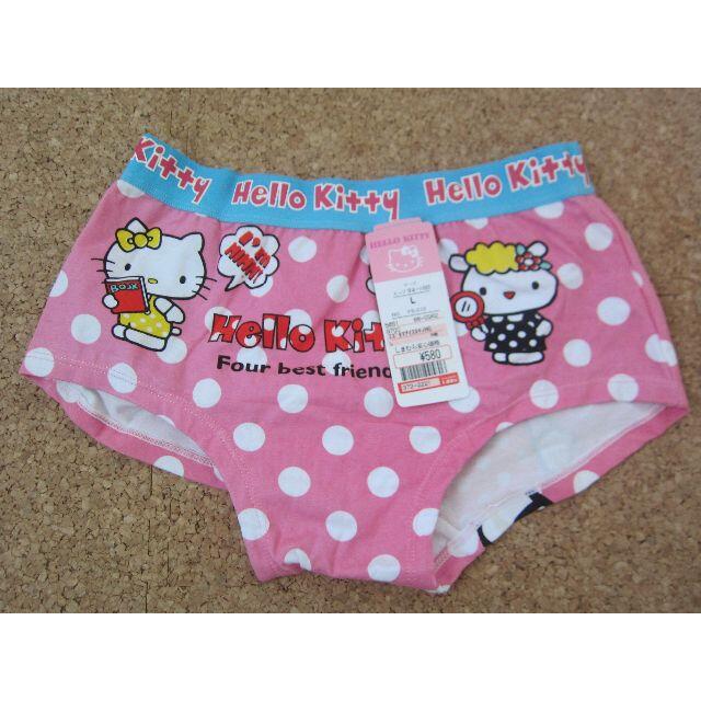 サンリオ(サンリオ)の難有　未着用タグ付きLサイズHELLO KITTYキティちゃんパンツ　３枚セット レディースの下着/アンダーウェア(ショーツ)の商品写真