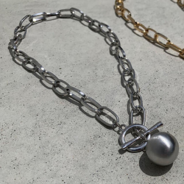 DEUXIEME CLASSE(ドゥーズィエムクラス)のMetal ball chain silver necklace No.384 レディースのアクセサリー(ネックレス)の商品写真