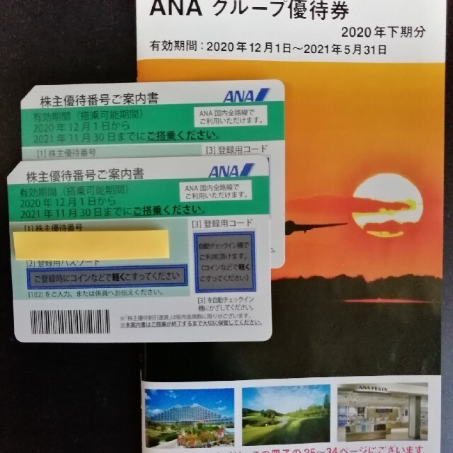 ANA(全日本空輸)(エーエヌエー(ゼンニッポンクウユ))のANA株主優待券 チケットの優待券/割引券(その他)の商品写真