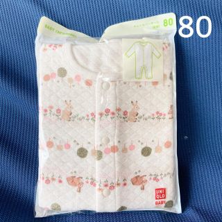 ユニクロ(UNIQLO)のユニクロ UNIQLO カバーオール ロンパース 80 女の子(カバーオール)